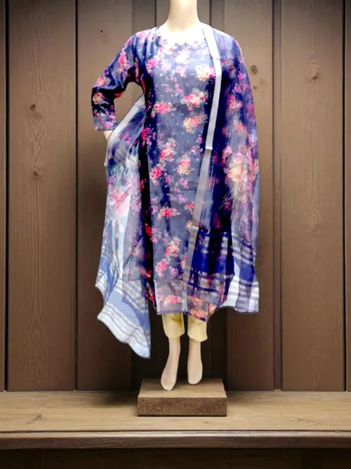 Silk tissue salwar-A01863